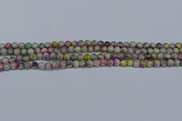 CMJ436 15.5 inches 6mm round rainbow jade beads wholesale