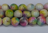 CMJ437 15.5 inches 8mm round rainbow jade beads wholesale