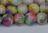 CMJ439 15.5 inches 12mm round rainbow jade beads wholesale