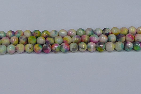 CMJ439 15.5 inches 12mm round rainbow jade beads wholesale