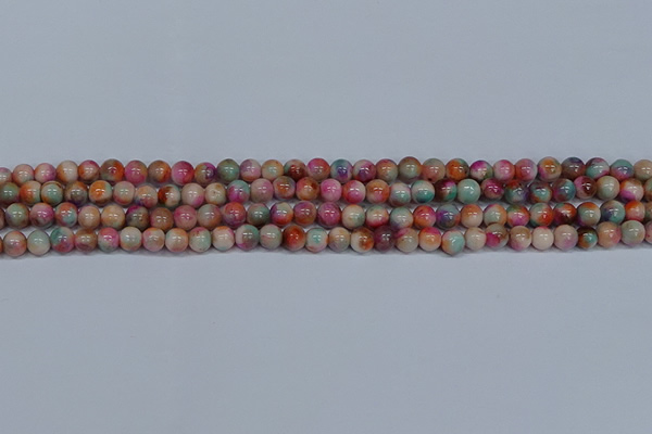 CMJ443 15.5 inches 6mm round rainbow jade beads wholesale