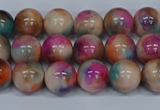 CMJ444 15.5 inches 8mm round rainbow jade beads wholesale