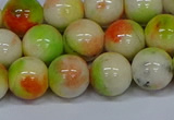 CMJ453 15.5 inches 12mm round rainbow jade beads wholesale