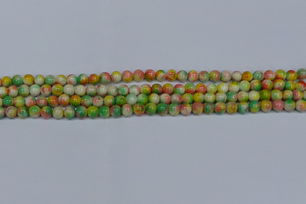 CMJ457 15.5 inches 6mm round rainbow jade beads wholesale