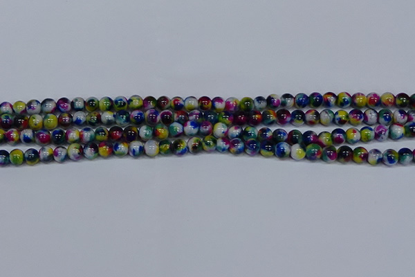 CMJ464 15.5 inches 6mm round rainbow jade beads wholesale