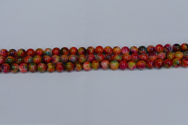 CMJ472 15.5 inches 8mm round rainbow jade beads wholesale