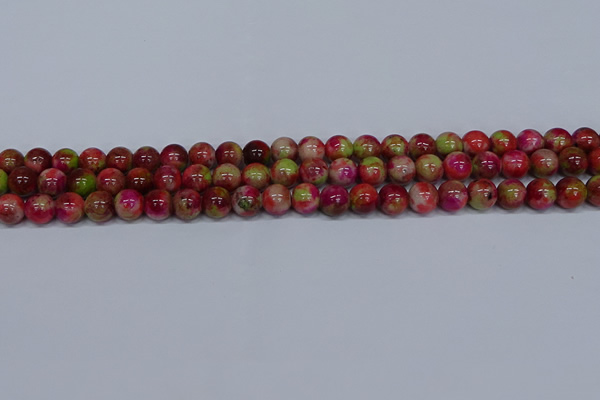 CMJ479 15.5 inches 8mm round rainbow jade beads wholesale