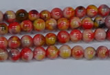 CMJ484 15.5 inches 4mm round rainbow jade beads wholesale