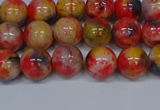 CMJ486 15.5 inches 8mm round rainbow jade beads wholesale