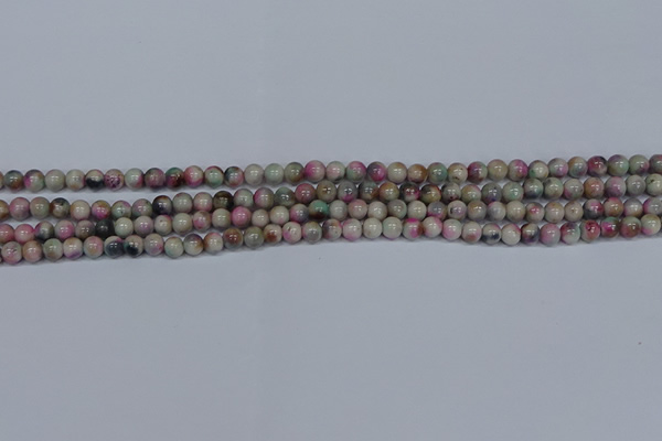 CMJ491 15.5 inches 4mm round rainbow jade beads wholesale