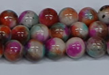 CMJ493 15.5 inches 8mm round rainbow jade beads wholesale