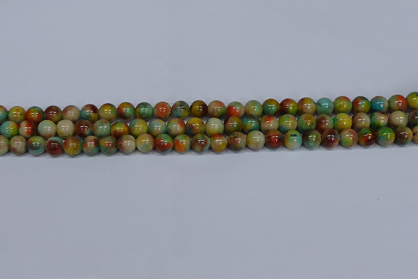 CMJ500 15.5 inches 8mm round rainbow jade beads wholesale