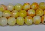 CMJ507 15.5 inches 8mm round rainbow jade beads wholesale