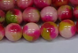 CMJ516 15.5 inches 12mm round rainbow jade beads wholesale