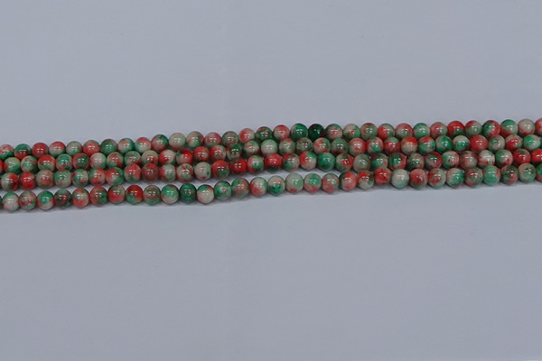 CMJ533 15.5 inches 4mm round rainbow jade beads wholesale