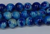 CMJ542 15.5 inches 8mm round rainbow jade beads wholesale