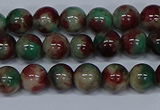 CMJ569 15.5 inches 6mm round rainbow jade beads wholesale