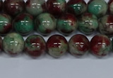 CMJ570 15.5 inches 8mm round rainbow jade beads wholesale