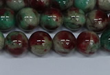 CMJ571 15.5 inches 10mm round rainbow jade beads wholesale