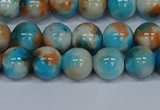 CMJ577 15.5 inches 8mm round rainbow jade beads wholesale