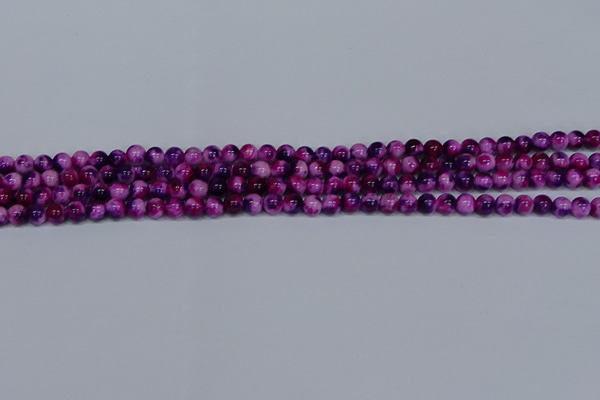 CMJ582 15.5 inches 4mm round rainbow jade beads wholesale