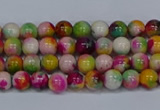 CMJ589 15.5 inches 4mm round rainbow jade beads wholesale