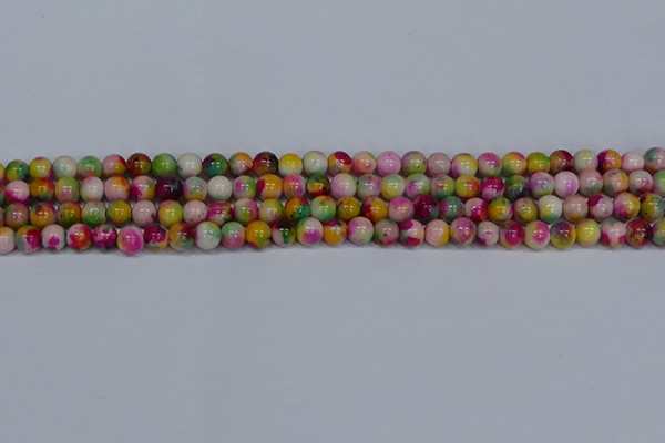 CMJ590 15.5 inches 6mm round rainbow jade beads wholesale