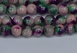 CMJ597 15.5 inches 6mm round rainbow jade beads wholesale