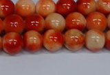 CMJ605 15.5 inches 8mm round rainbow jade beads wholesale