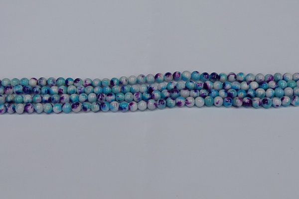 CMJ610 15.5 inches 4mm round rainbow jade beads wholesale