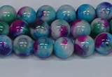 CMJ612 15.5 inches 8mm round rainbow jade beads wholesale