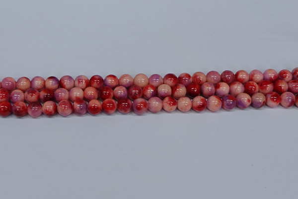 CMJ619 15.5 inches 8mm round rainbow jade beads wholesale