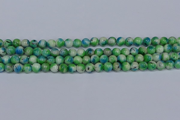 CMJ627 15.5 inches 10mm round rainbow jade beads wholesale