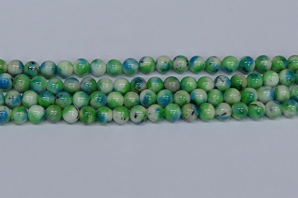 CMJ628 15.5 inches 12mm round rainbow jade beads wholesale