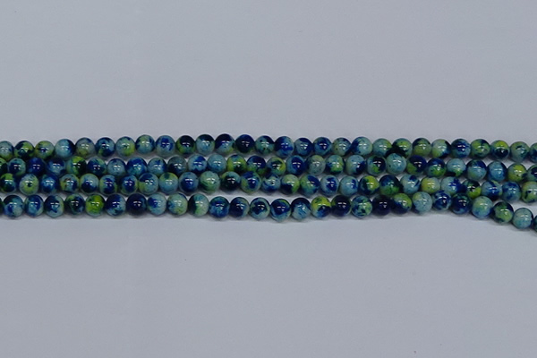 CMJ667 15.5 inches 6mm round rainbow jade beads wholesale