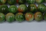 CMJ676 15.5 inches 10mm round rainbow jade beads wholesale