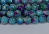 CMJ687 15.5 inches 4mm round rainbow jade beads wholesale