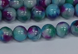 CMJ689 15.5 inches 8mm round rainbow jade beads wholesale