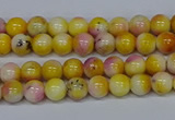 CMJ694 15.5 inches 4mm round rainbow jade beads wholesale