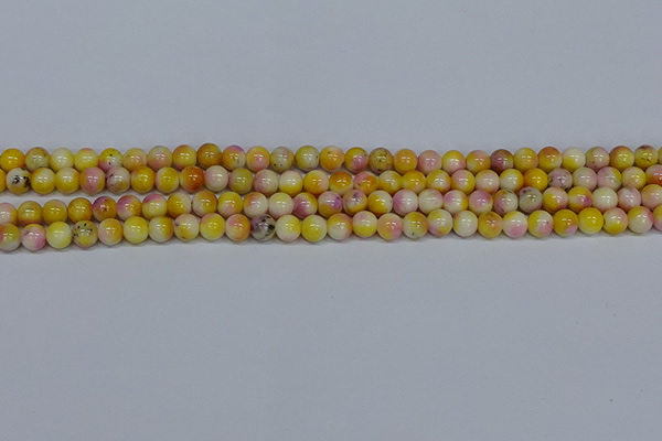 CMJ695 15.5 inches 6mm round rainbow jade beads wholesale