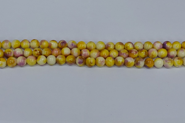 CMJ697 15.5 inches 10mm round rainbow jade beads wholesale