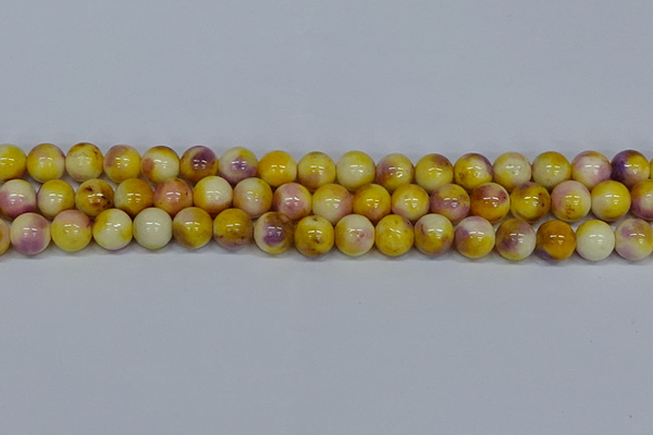 CMJ698 15.5 inches 12mm round rainbow jade beads wholesale