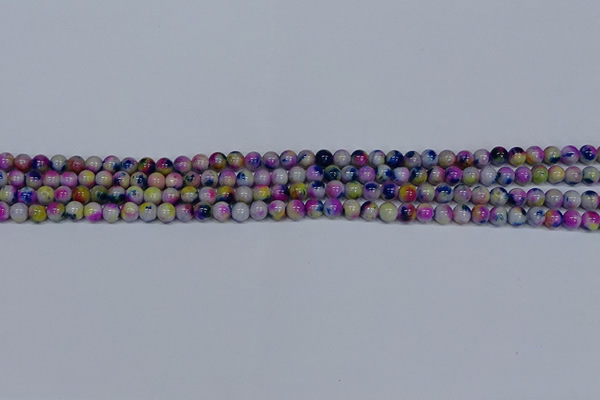 CMJ708 15.5 inches 4mm round rainbow jade beads wholesale