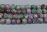 CMJ715 15.5 inches 4mm round rainbow jade beads wholesale