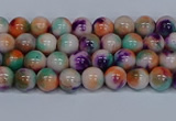 CMJ722 15.5 inches 4mm round rainbow jade beads wholesale