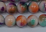 CMJ726 15.5 inches 12mm round rainbow jade beads wholesale