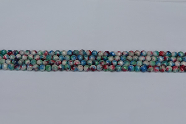 CMJ729 15.5 inches 4mm round rainbow jade beads wholesale