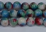 CMJ731 15.5 inches 8mm round rainbow jade beads wholesale