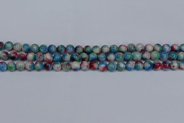 CMJ731 15.5 inches 8mm round rainbow jade beads wholesale