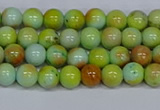 CMJ737 15.5 inches 6mm round rainbow jade beads wholesale